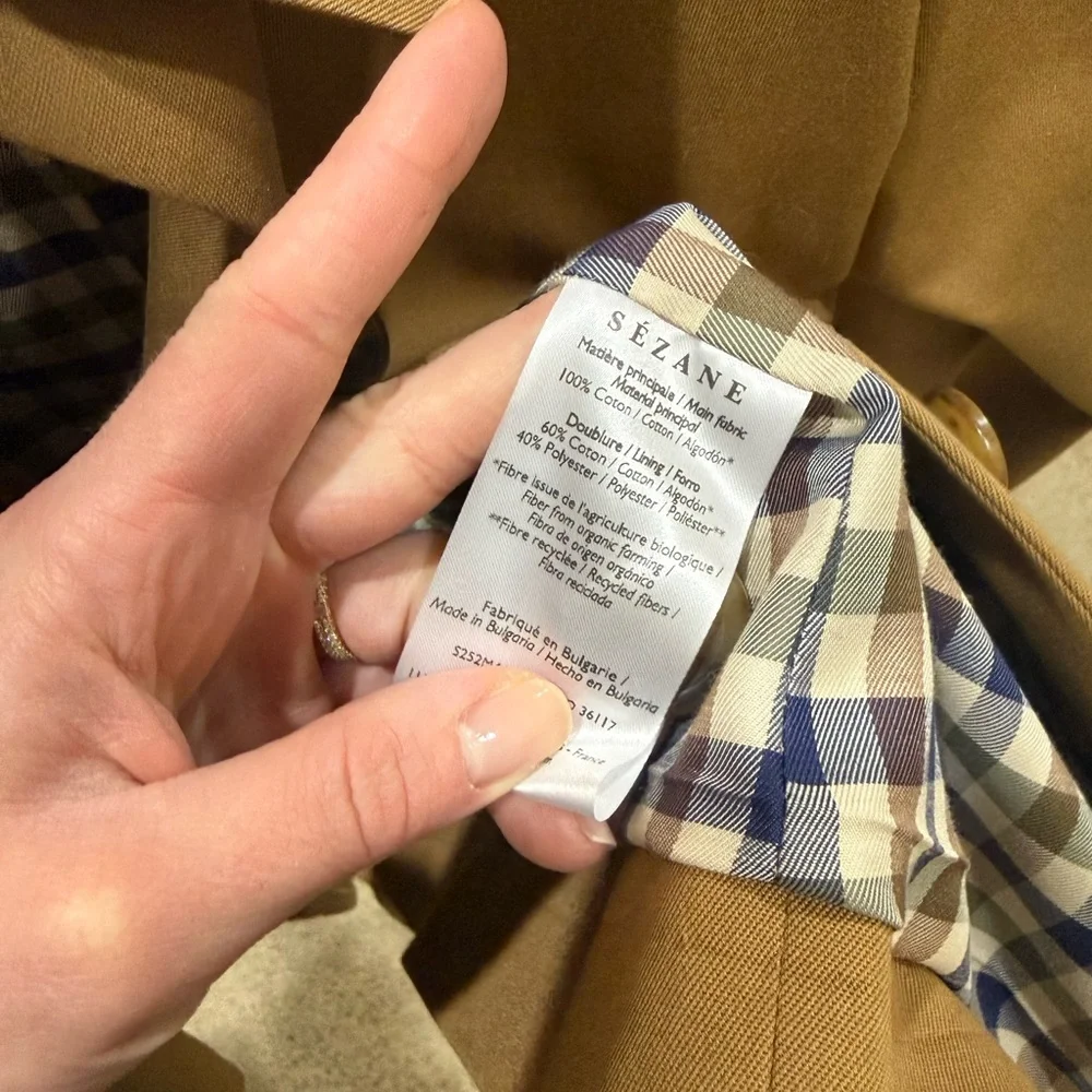 Sezane Bobby Jacket Camel - Size 2 NWOT - Picture 5 of 6